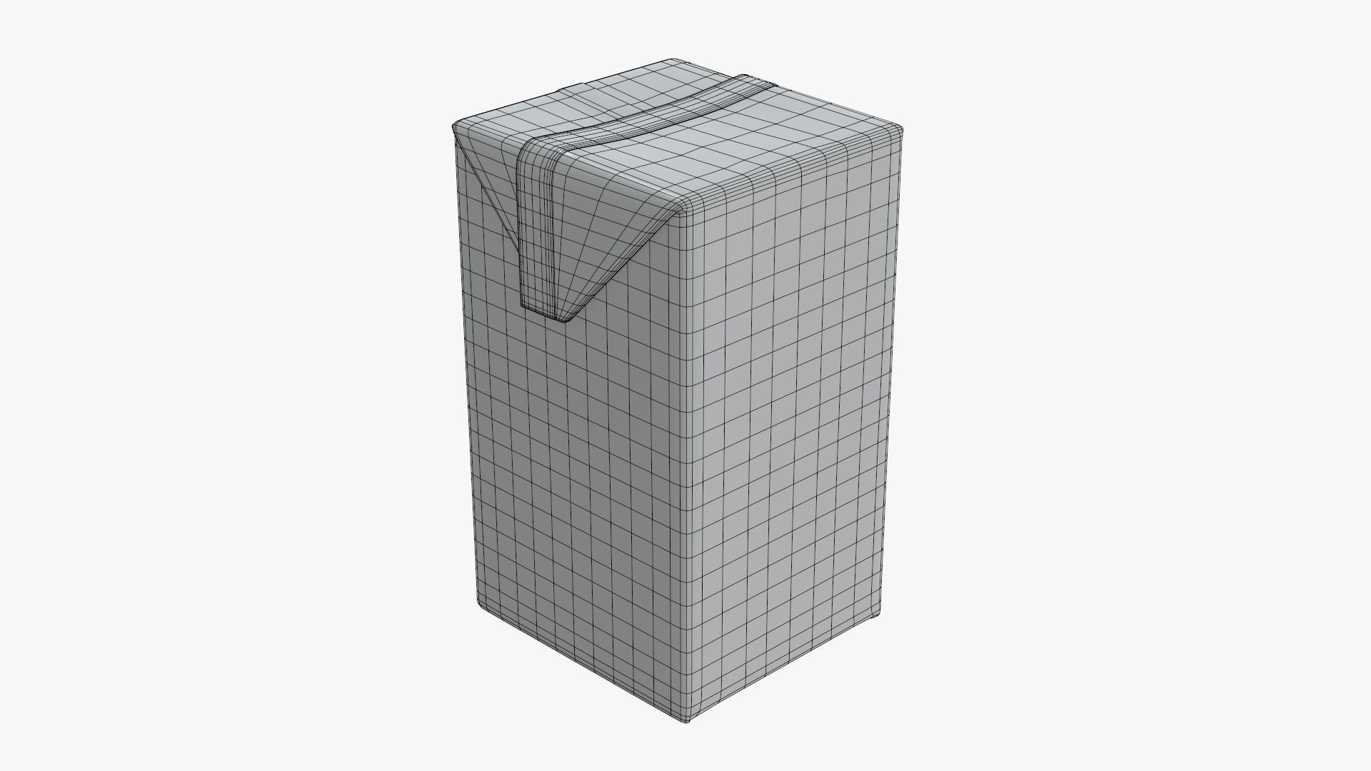 Juice  500ml cardboard box packaging 3D model_5