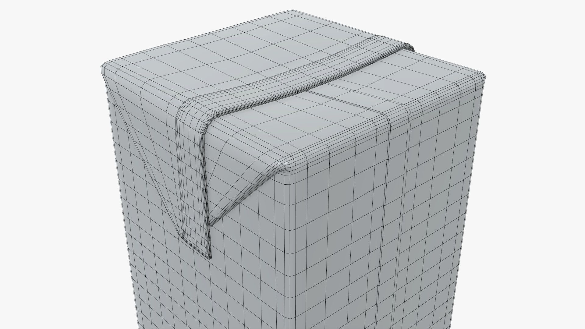 Juice  500ml cardboard box packaging 3D model_7