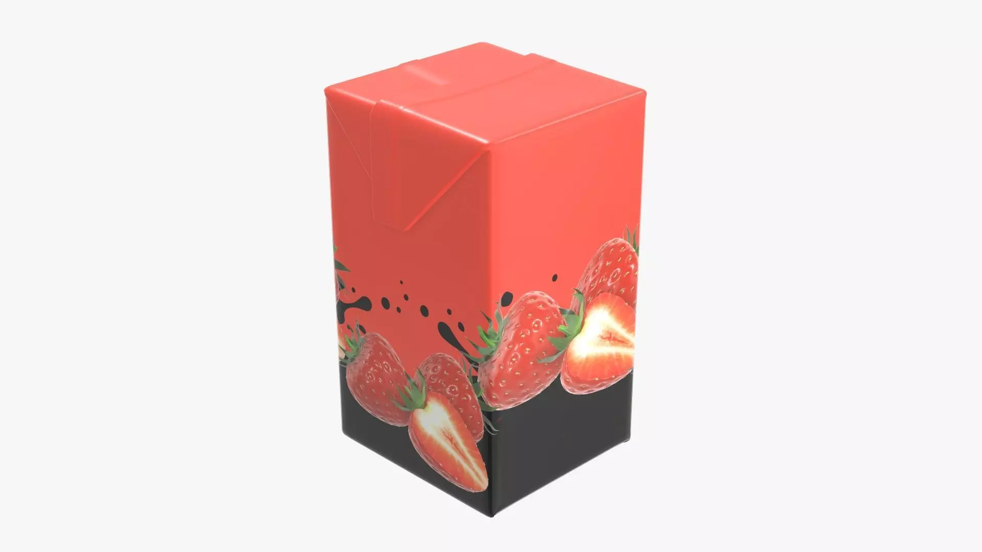 Juice  500ml cardboard box packaging 3D model_0