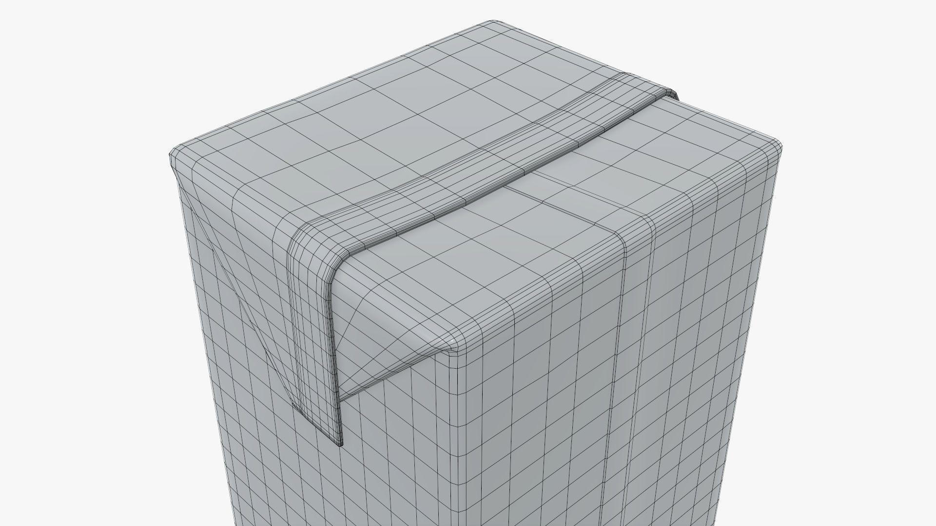 Juice 1000ml cardboard box packaging  3D model_7