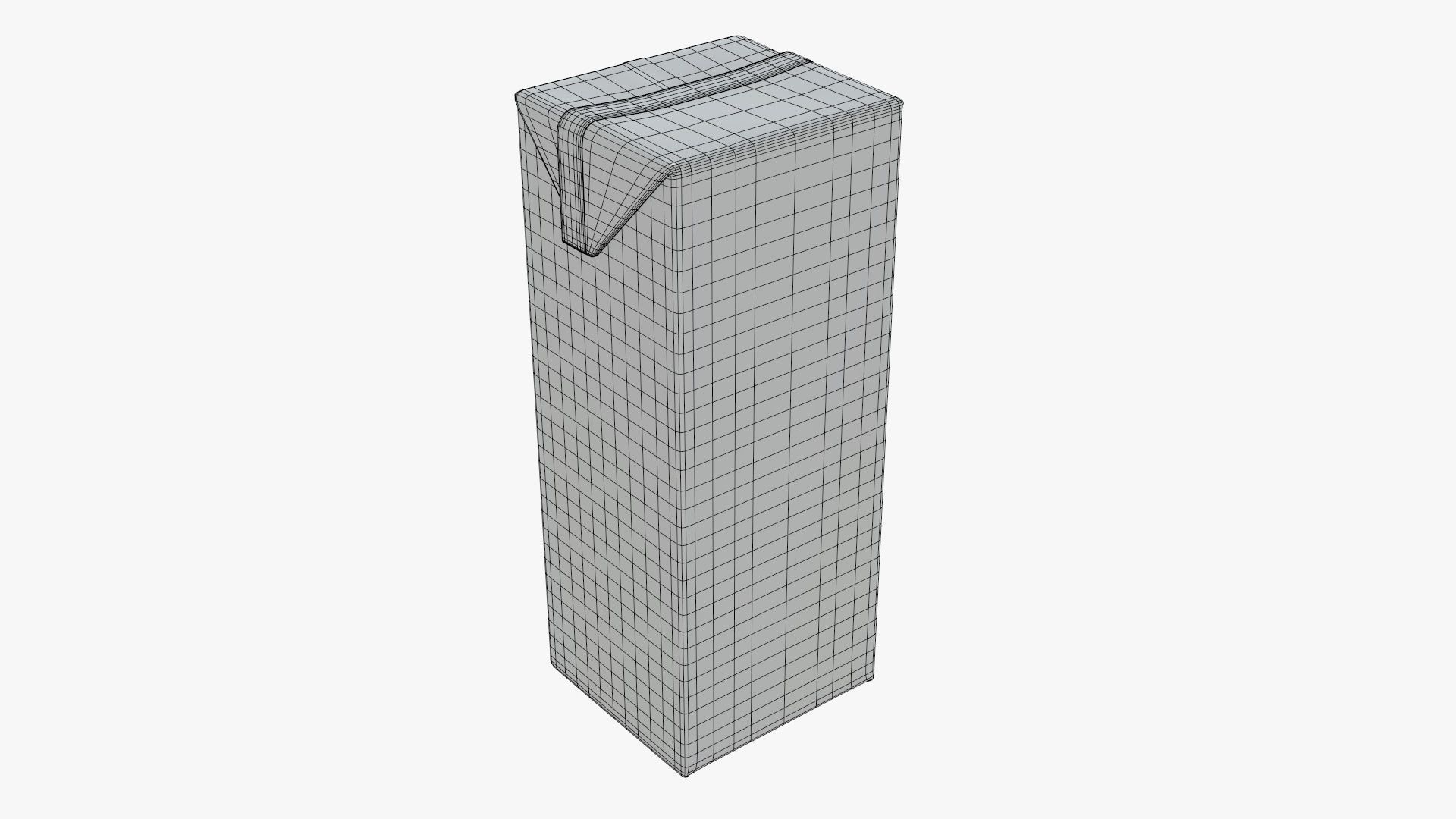 Juice 1000ml cardboard box packaging  3D model_5