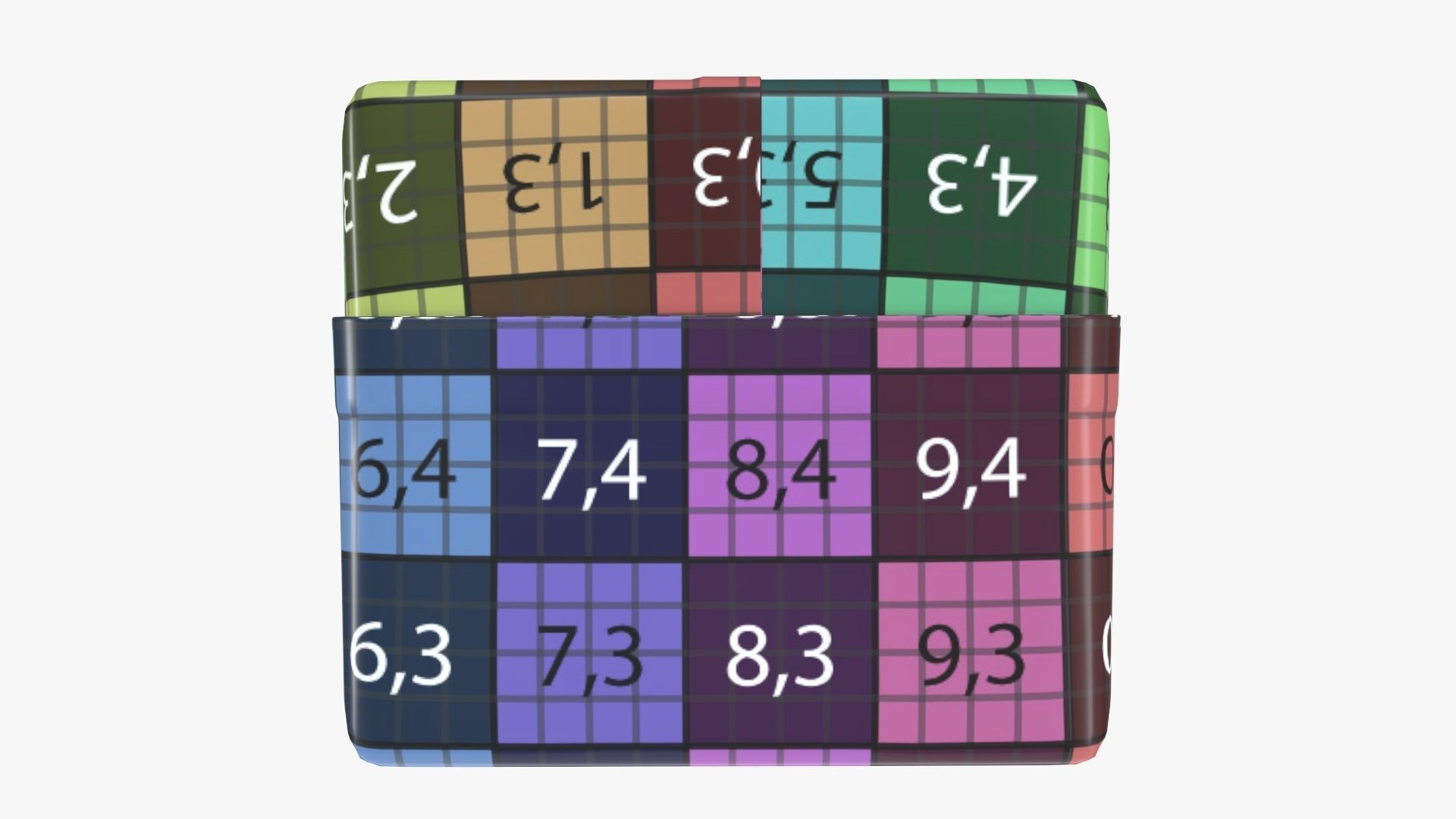 Juice 1000ml cardboard box packaging  3D model_13