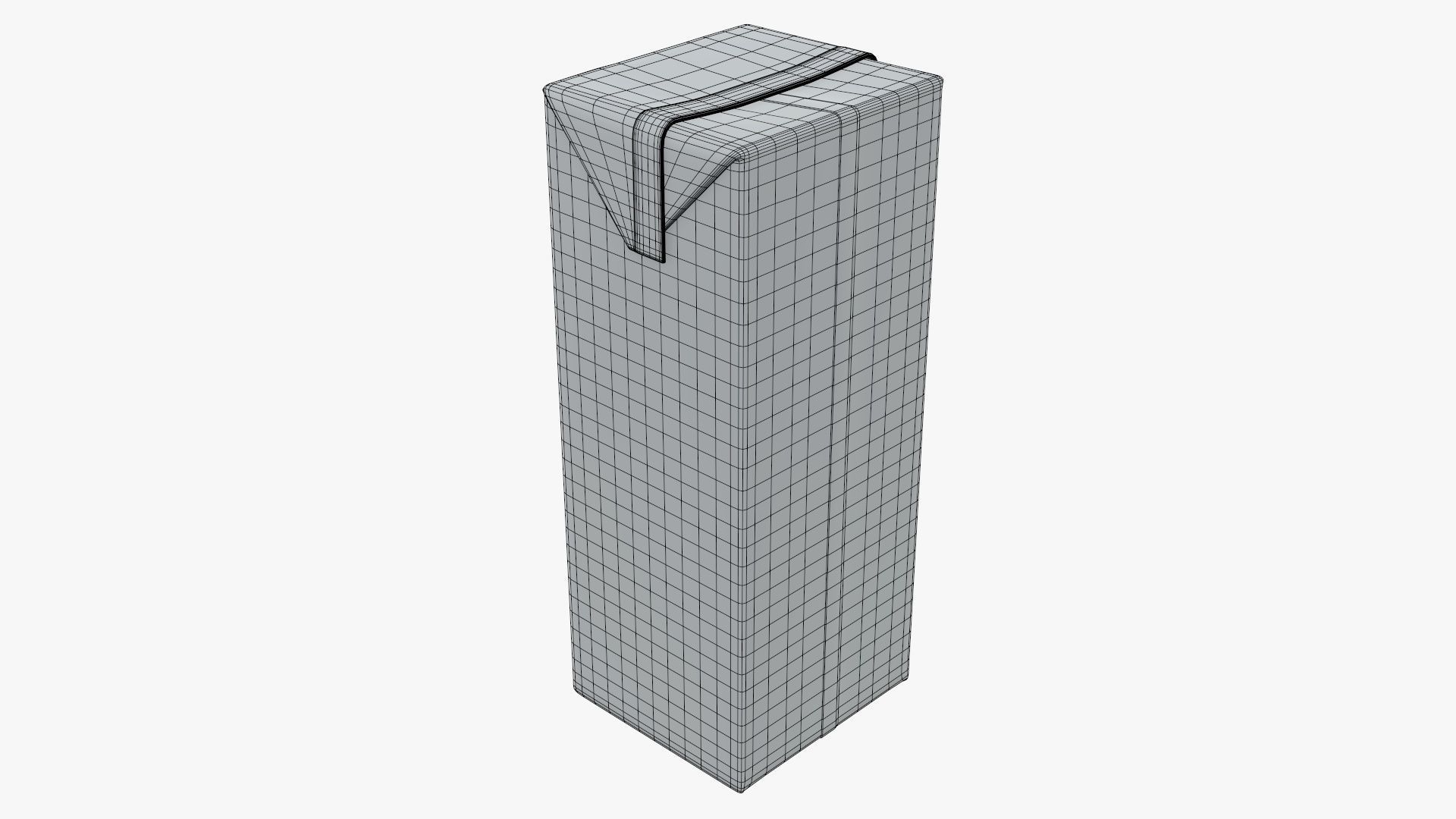 Juice 1000ml cardboard box packaging  3D model_6