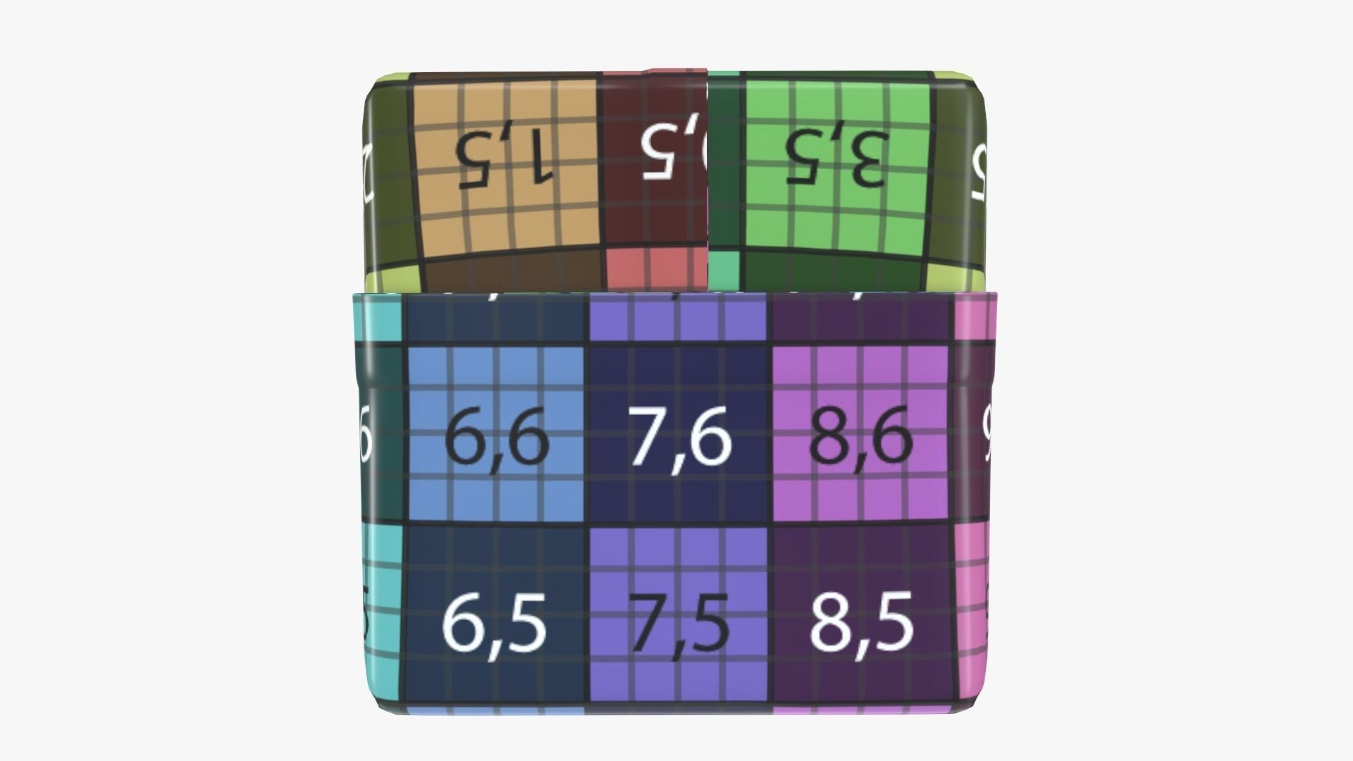 Juice 1000ml cardboard box packaging slim 3D model_13