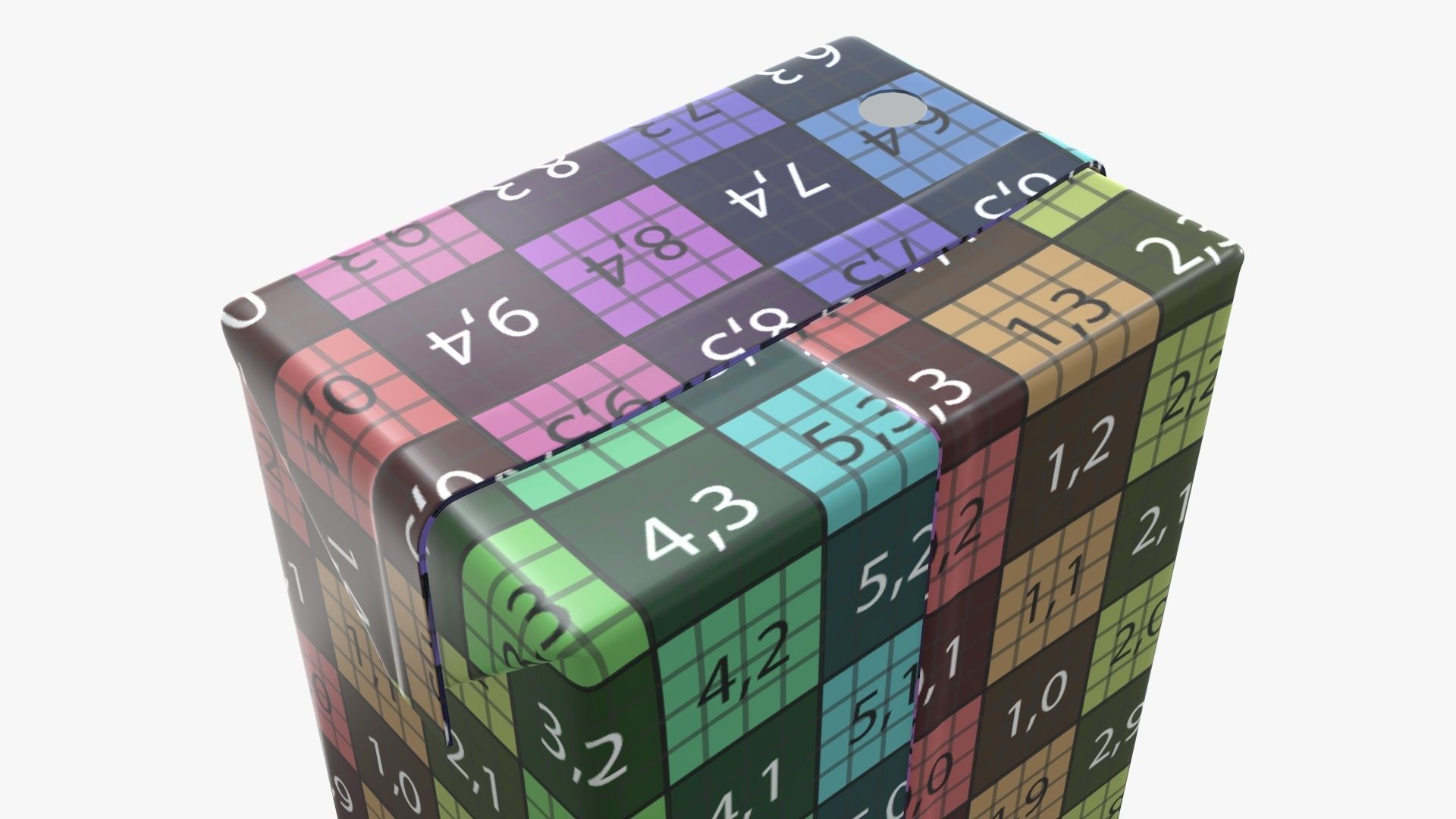 Juice 200ml cardboard box packaging for kids  3D model_12