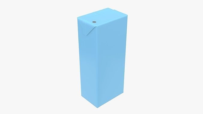 Juice 200ml cardboard box packaging for kids  3D model