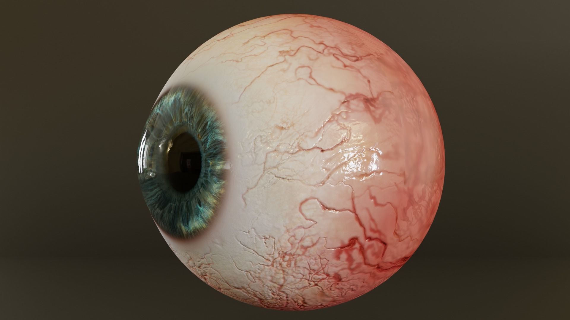 Human eyes Low-poly 3D model_2