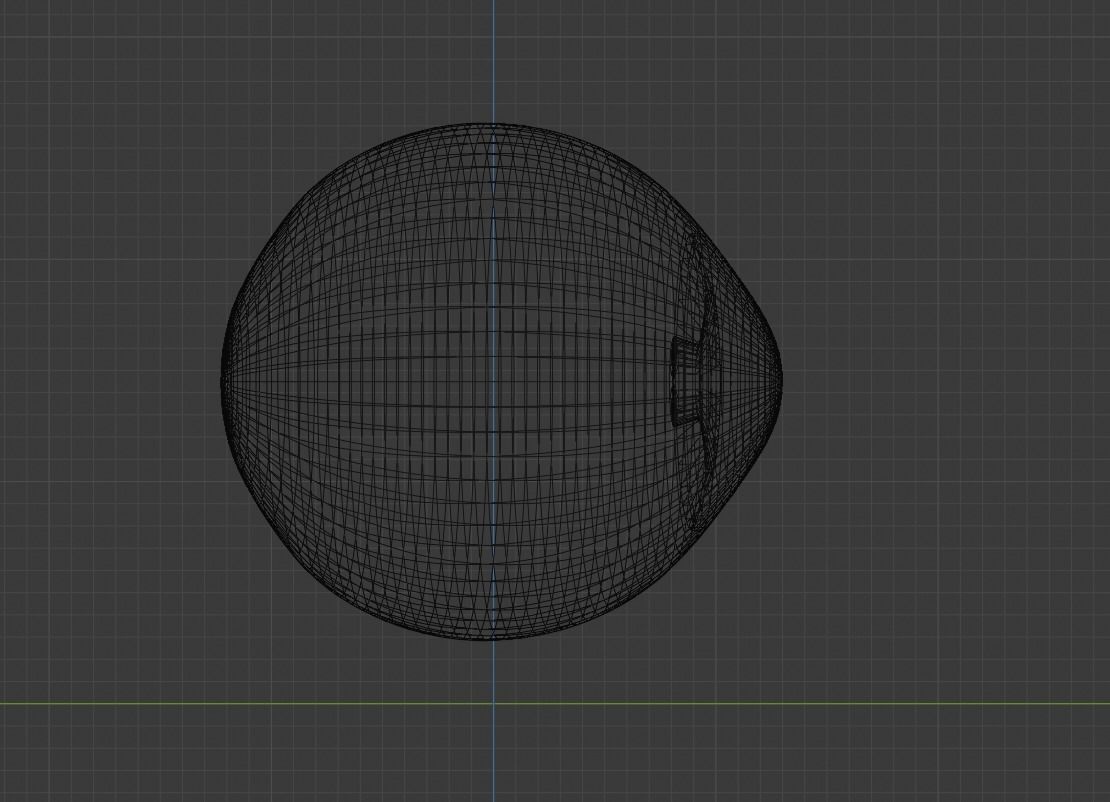 Human eyes Low-poly 3D model_10