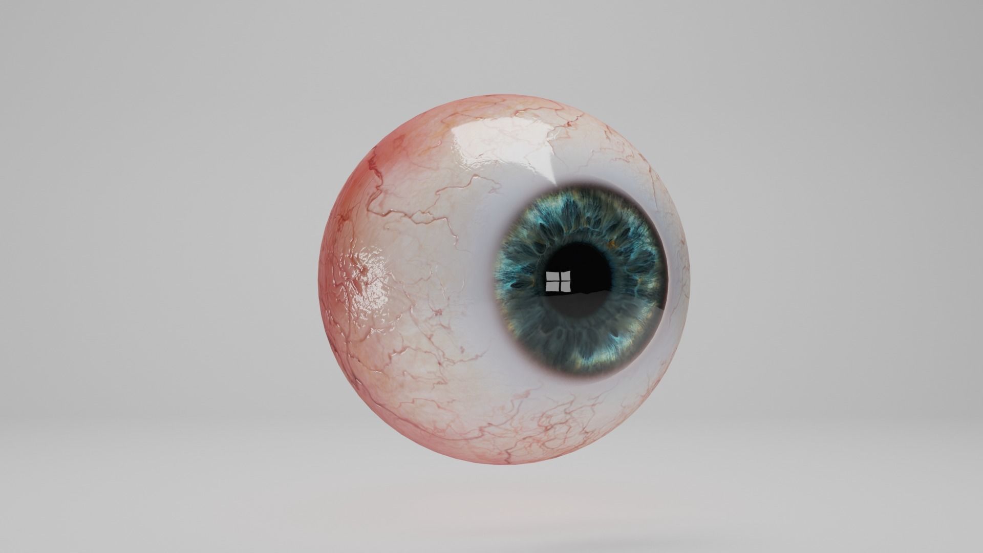 Human eyes Low-poly 3D model_3
