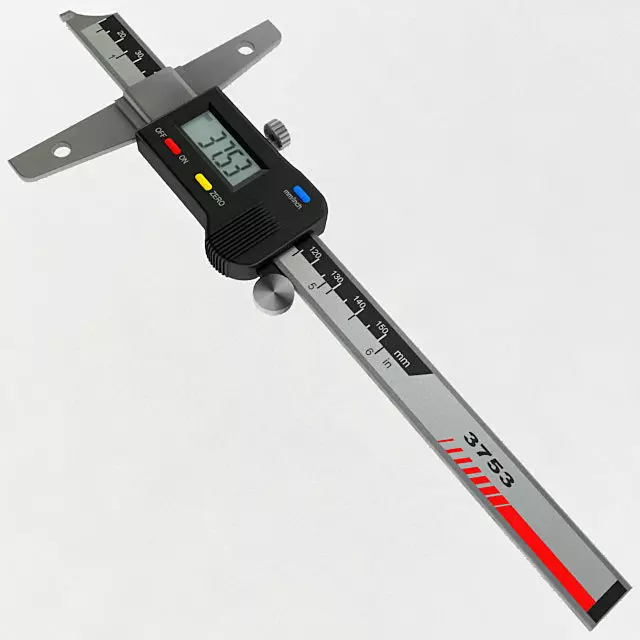 Digital Depth Gauge 3D model_0