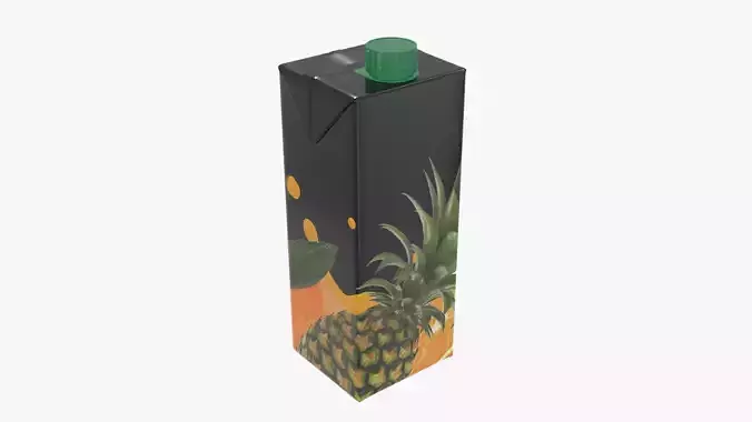 Juice 1000ml cardboard box packaging with cap 