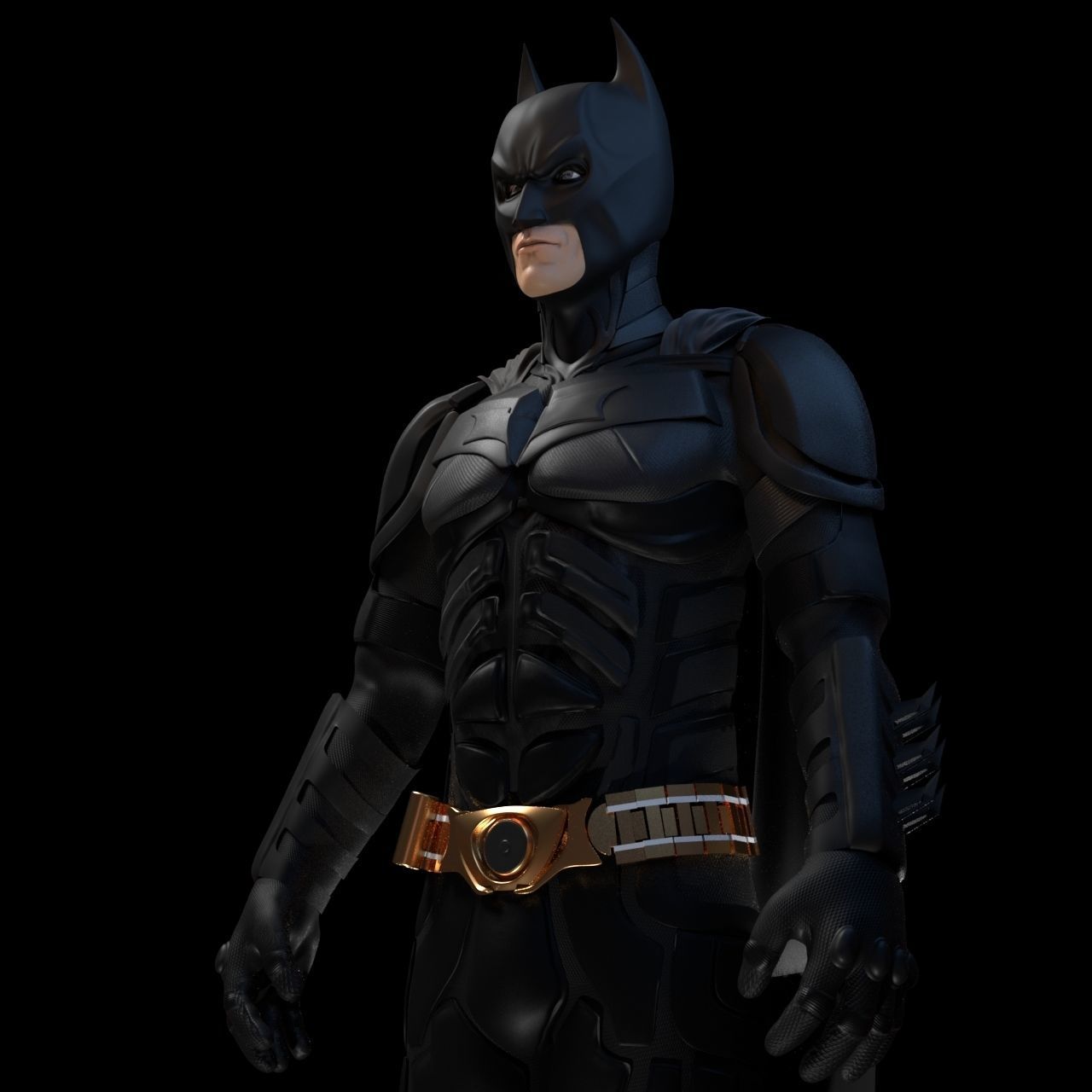 Batman and Bunker 3D model_1