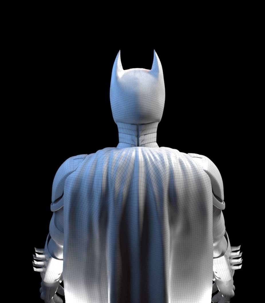 Batman and Bunker 3D model_8