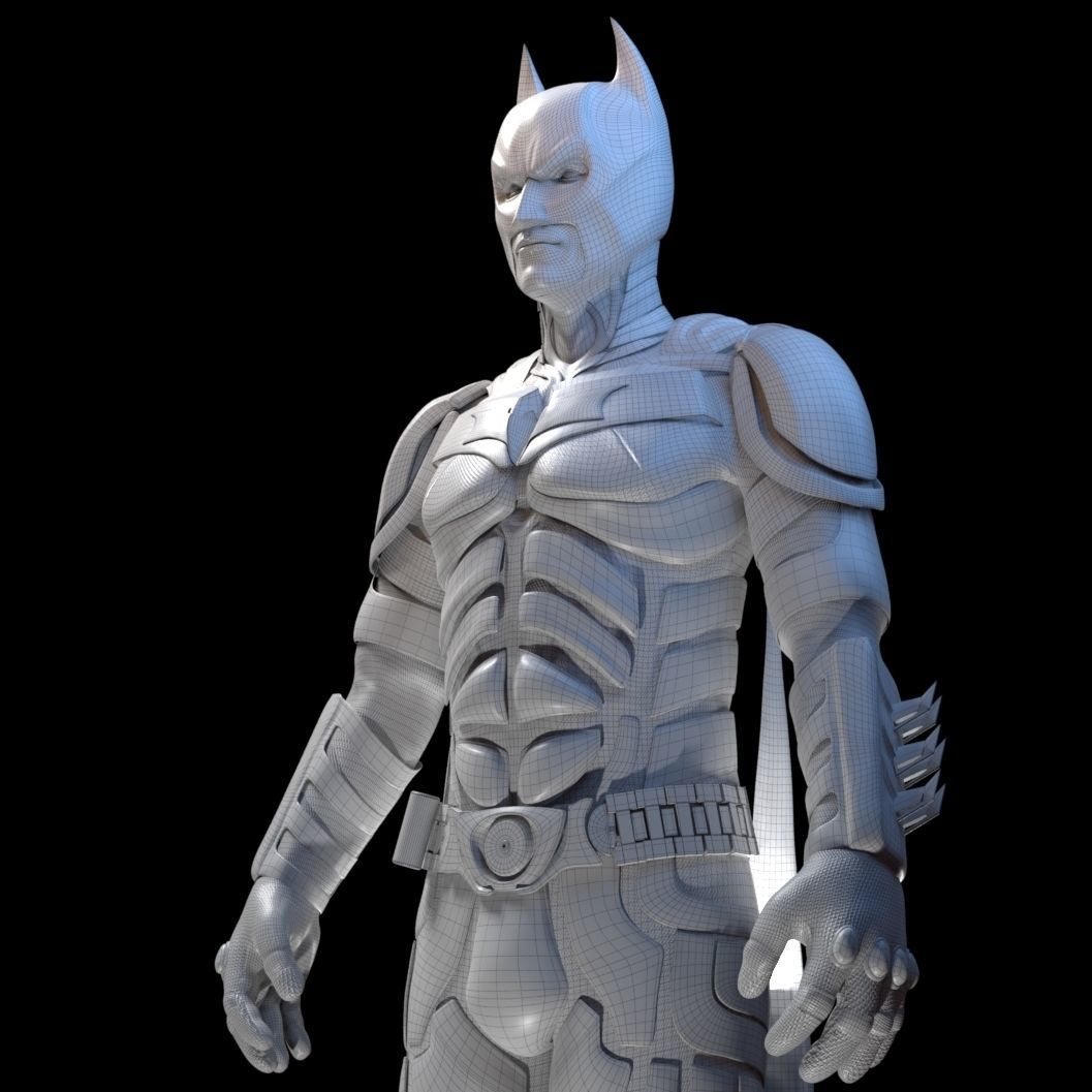 Batman and Bunker 3D model_6