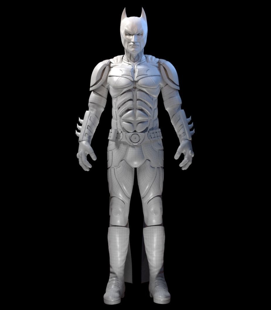 Batman and Bunker 3D model_9