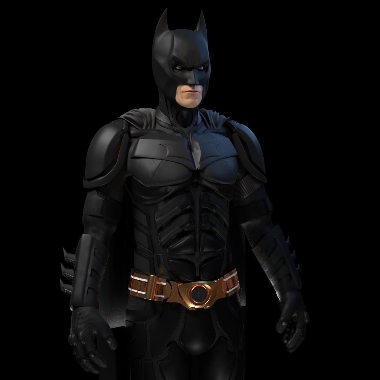 Batman and Bunker 3D model_5