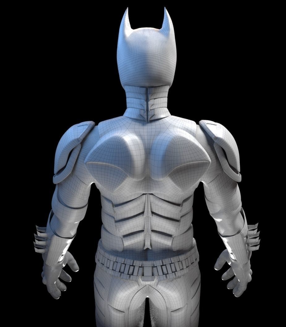 Batman and Bunker 3D model_7