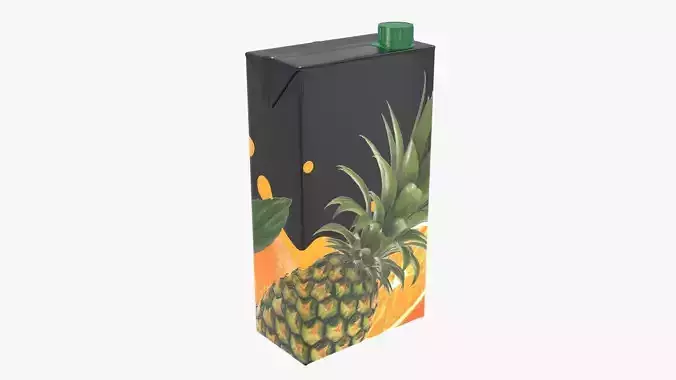 Juice 2000ml cardboard box packaging with cap 
