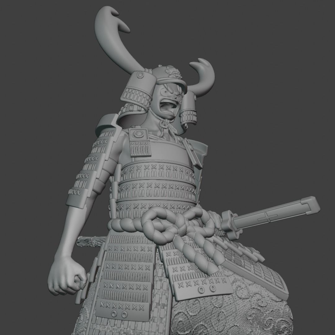 Hand made model One Piece Luffy Free 3D print model_2