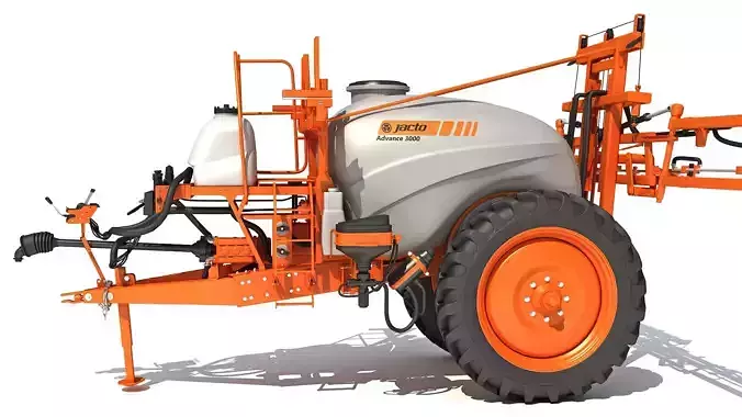 Jacto Trailed Farm Sprayer 3D model