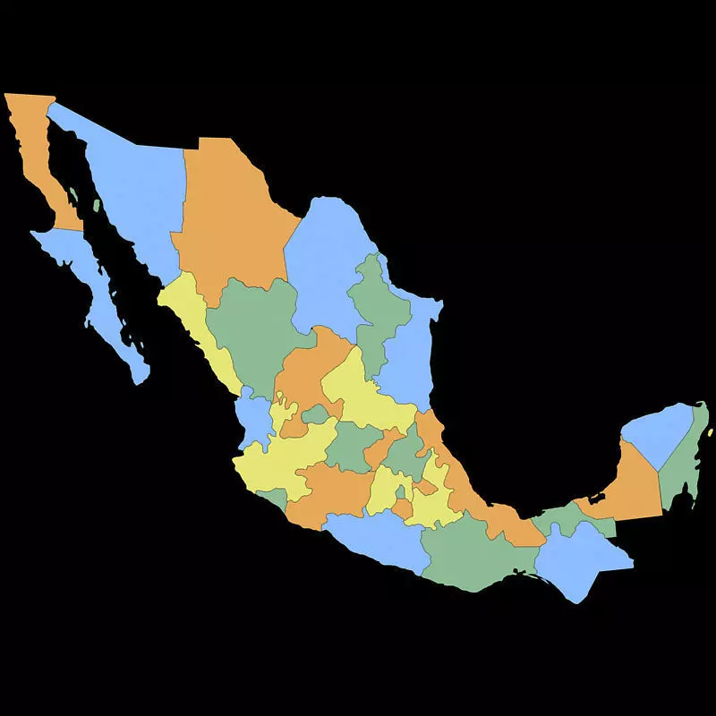 Mexico Map 3D model
