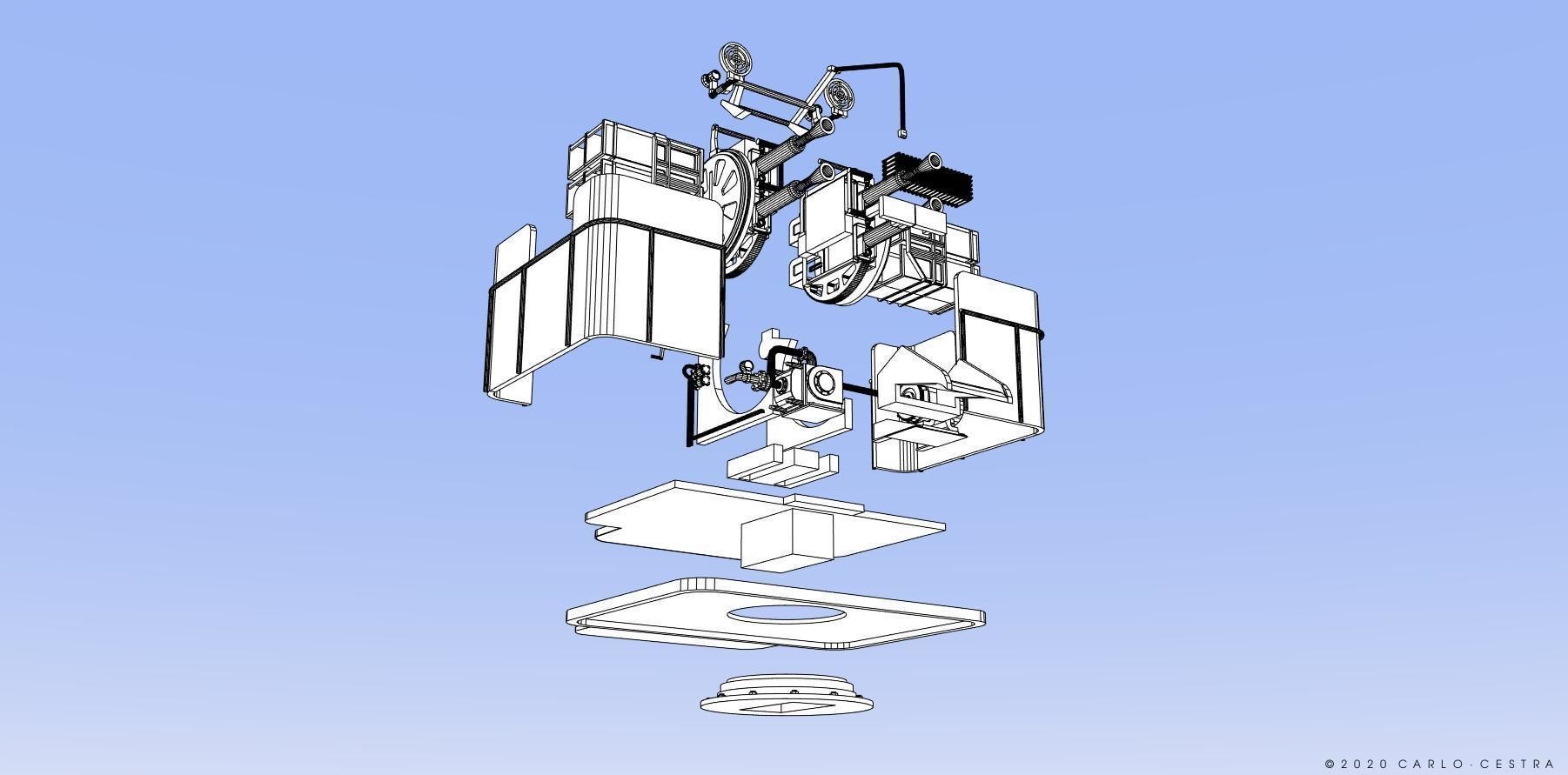 QF2 Mark VIII 4 barelled - Personal license - 1-72 scale 3D print model_9