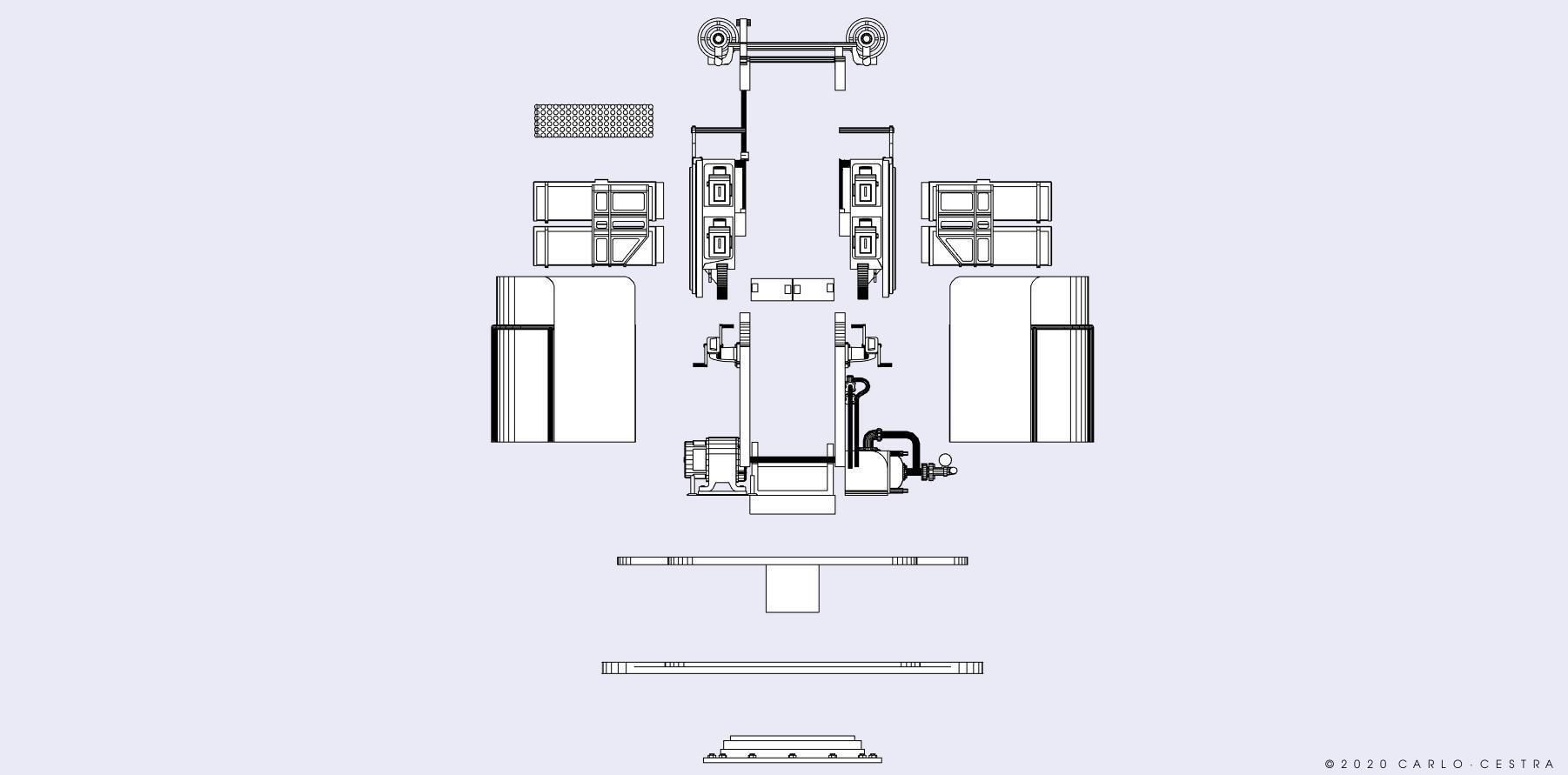 QF2 Mark VIII 4 barelled - Personal license - 1-72 scale 3D print model_12