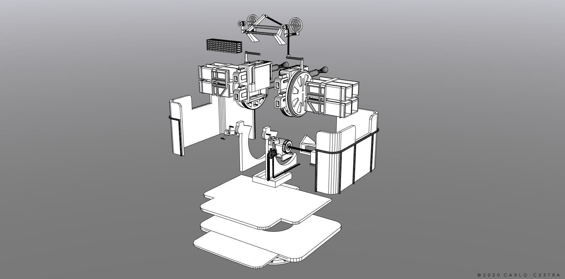 QF2 Mark VIII 4 barelled - Personal license - 1-72 scale 3D print model_6