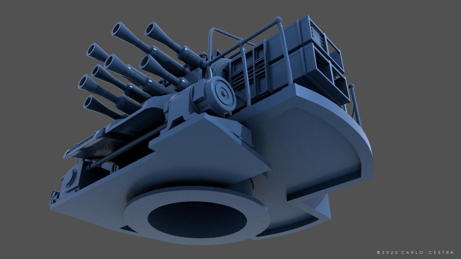 QF2 Mark VIII Chicago piano - Personal license - 1-72 scale 3D print model_4