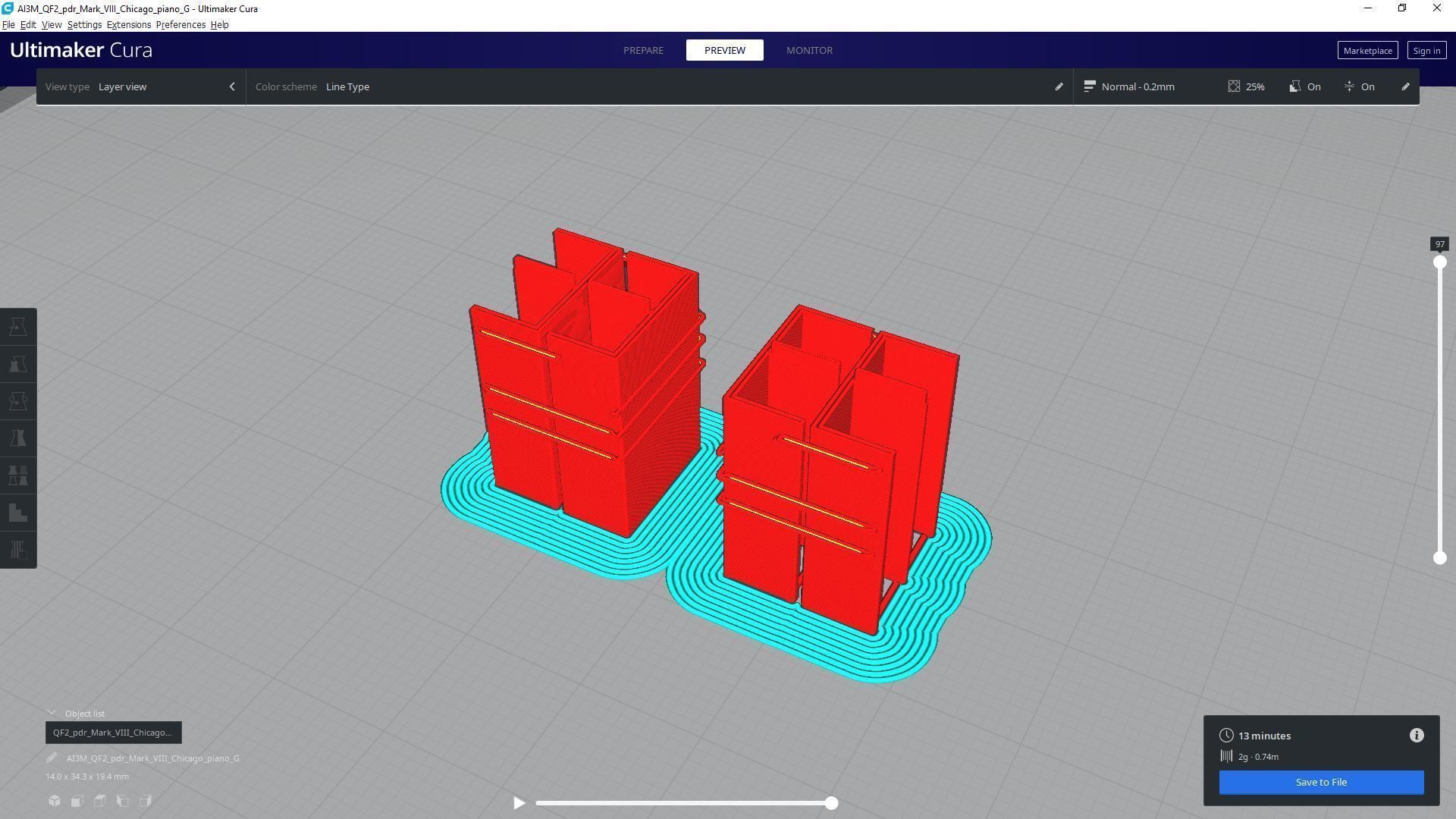 QF2 Mark VIII Chicago piano - Personal license - 1-72 scale 3D print model_22