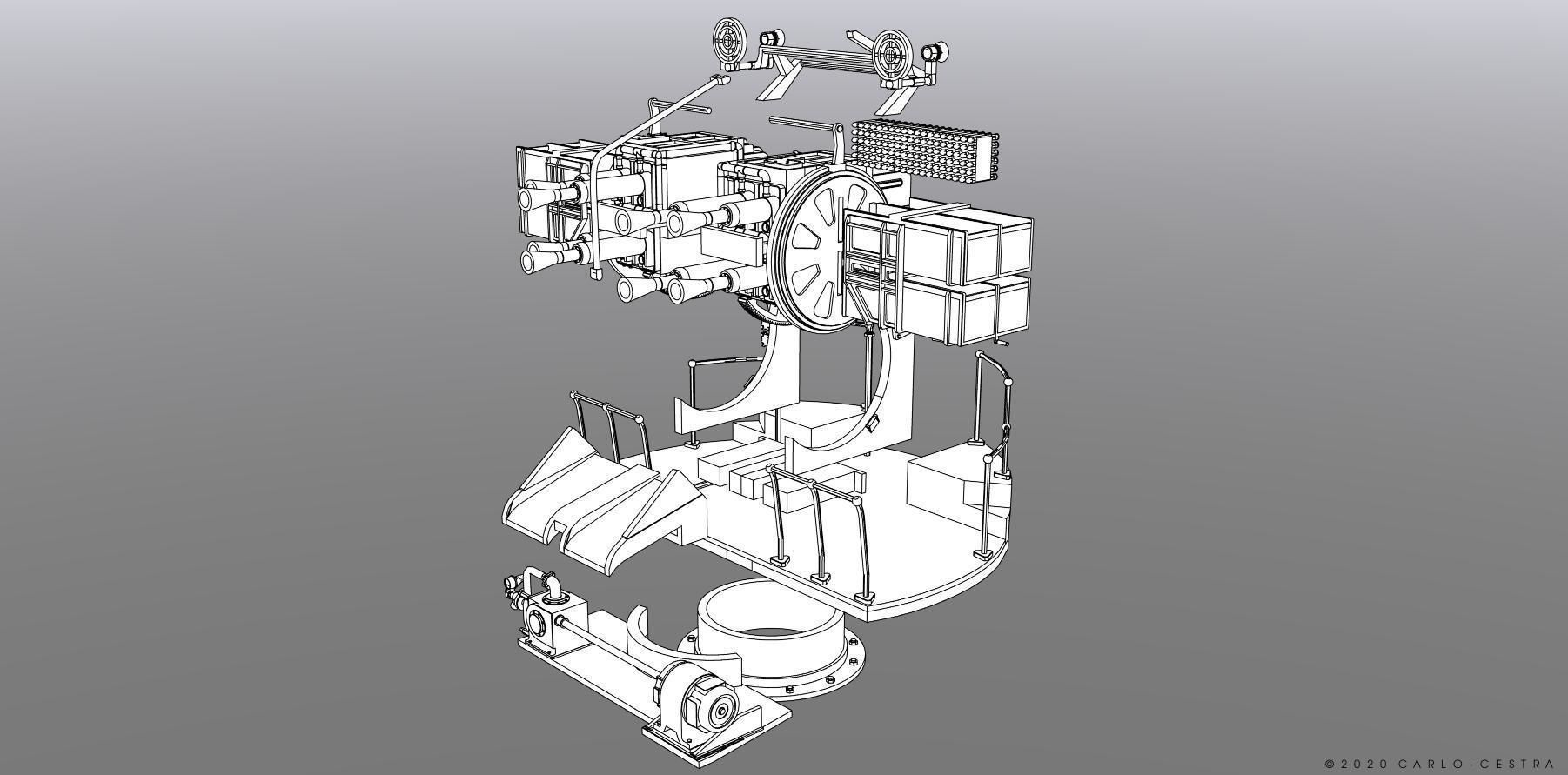 QF2 Mark VIII Chicago piano - Personal license - 1-72 scale 3D print model_8