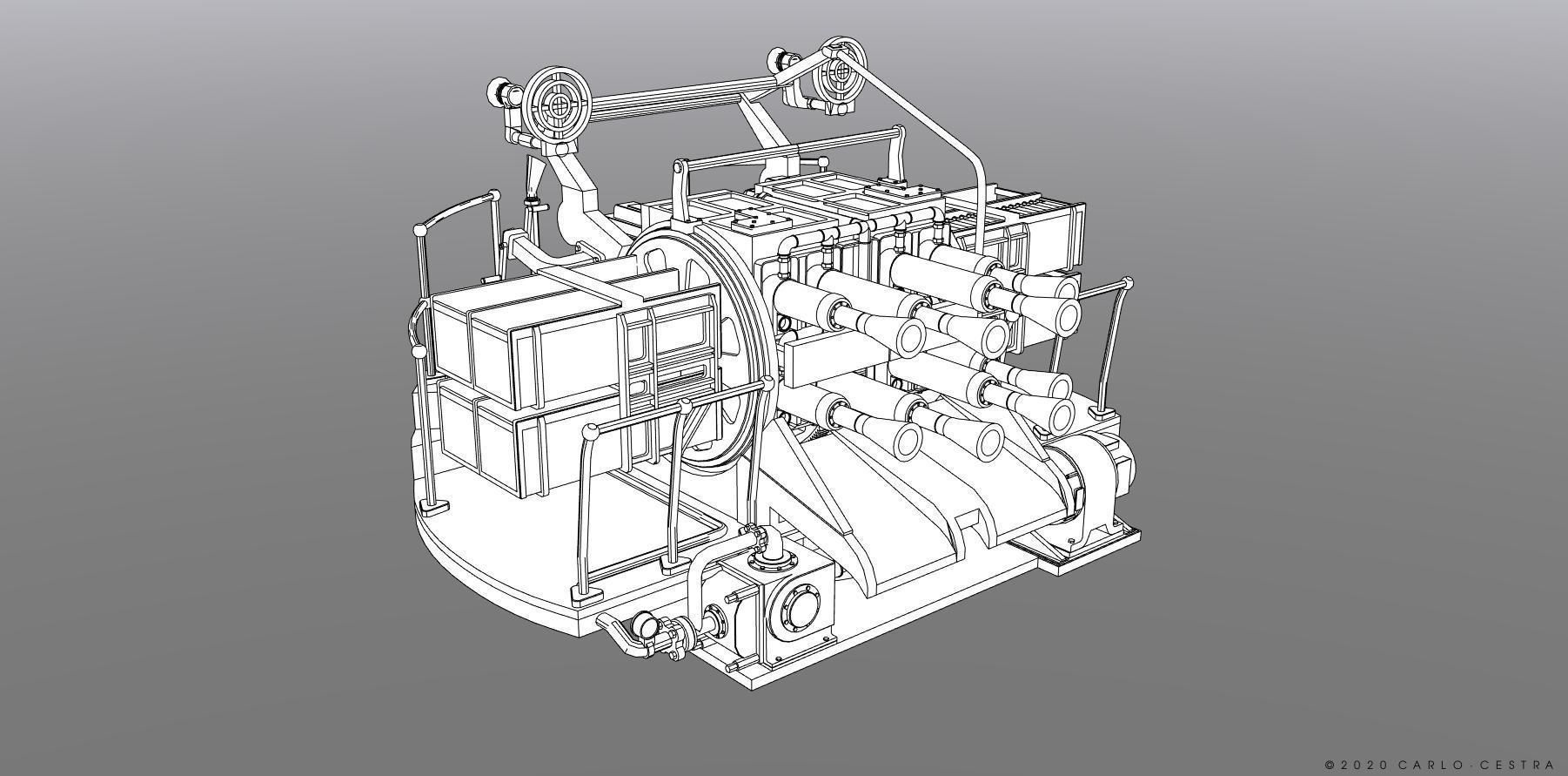 QF2 Mark VIII Chicago piano - Personal license - 1-72 scale 3D print model_13