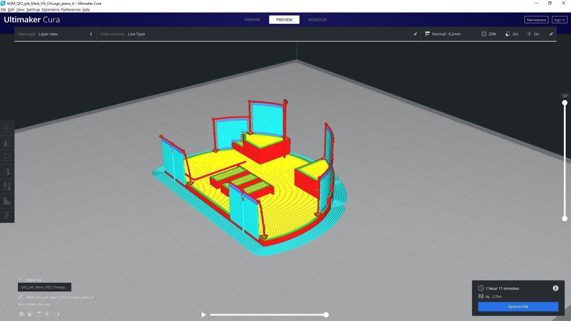 QF2 Mark VIII Chicago piano - Personal license - 1-72 scale 3D print model_16