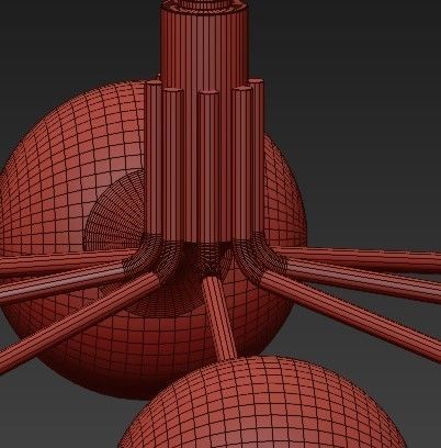 Lovable Brass Ceiling Lights 3D model_1