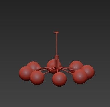 Lovable Brass Ceiling Lights 3D model_4