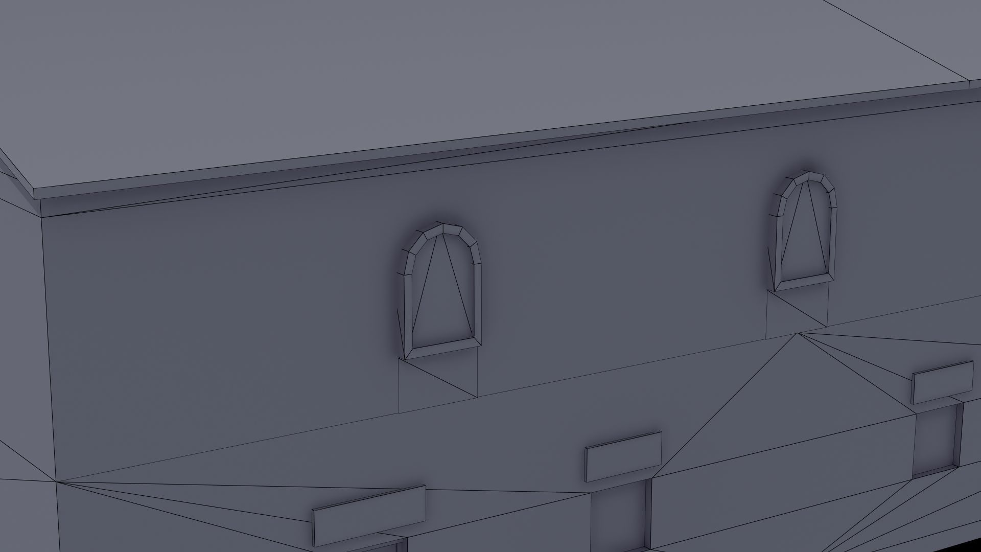 Ancient School Building 3D model_42