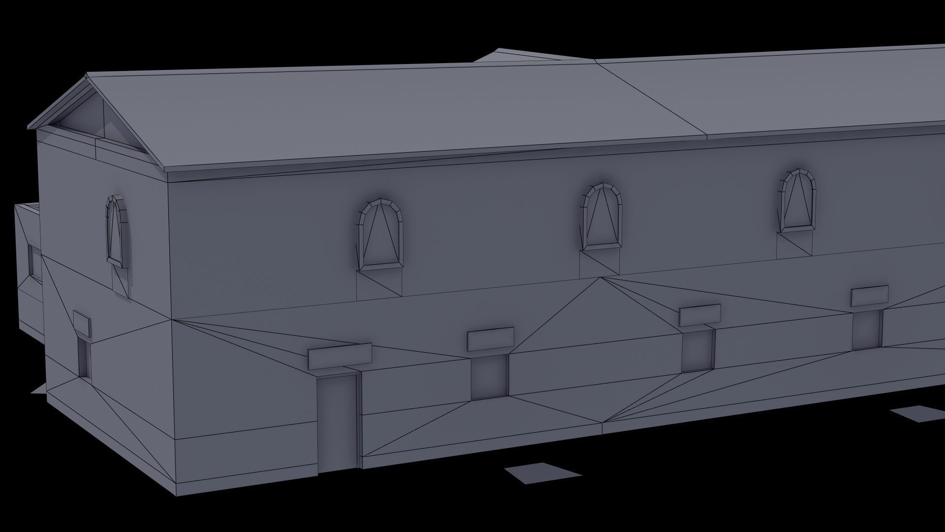 Ancient School Building 3D model_43