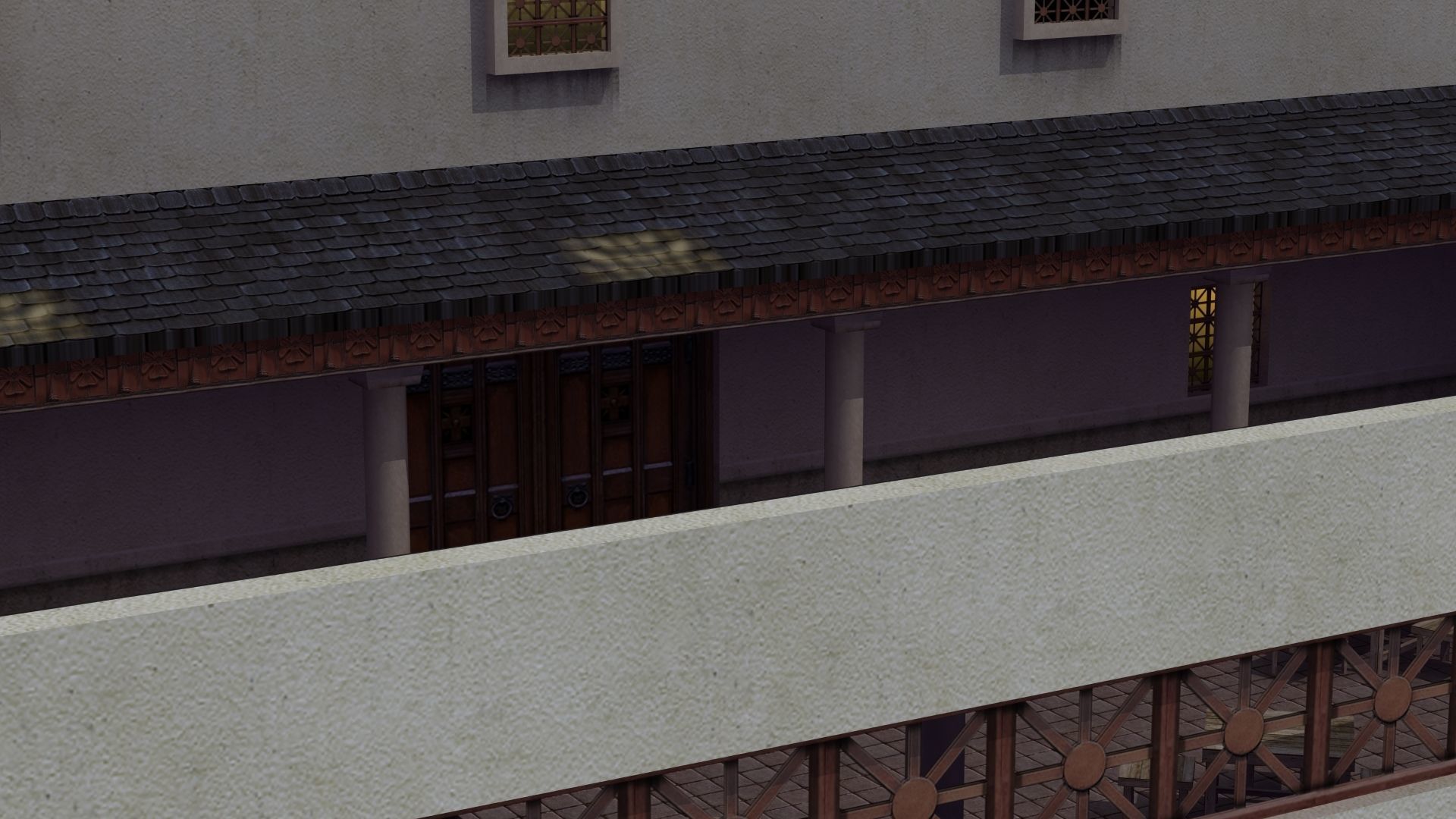 Ancient School Building 3D model_12