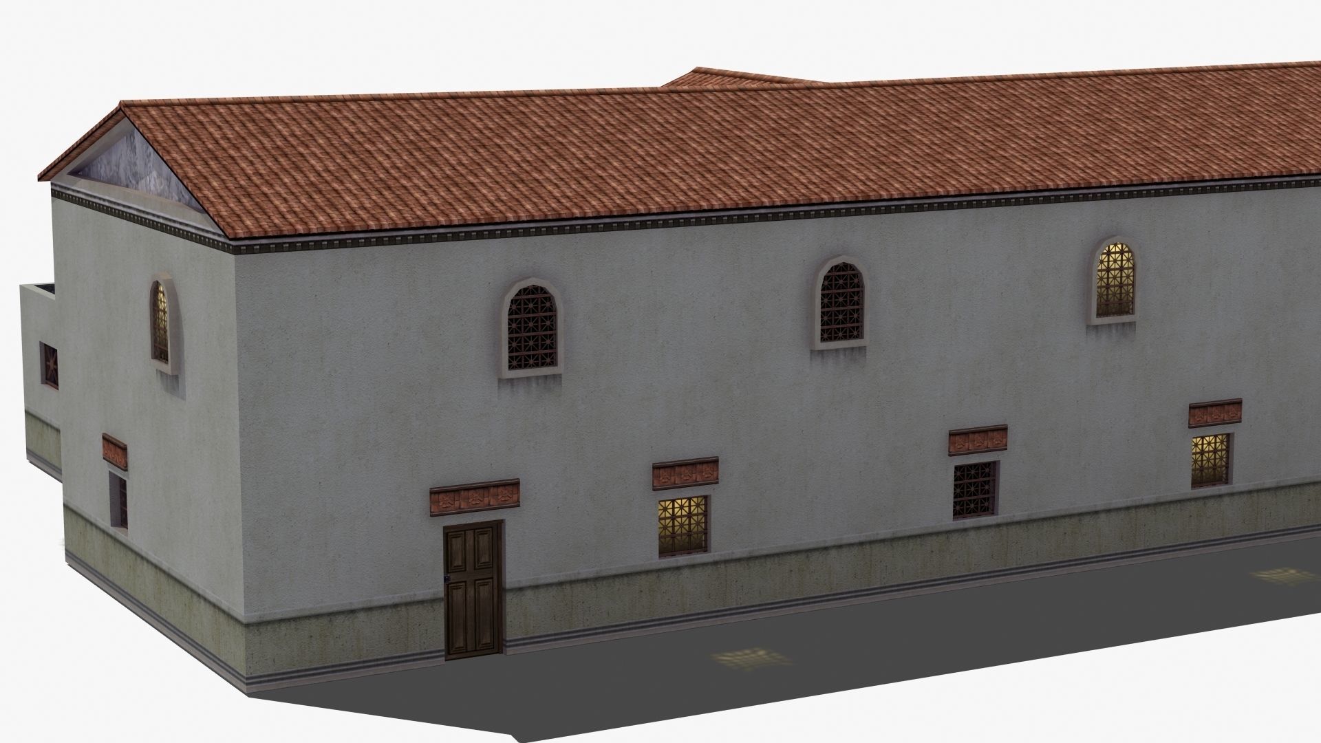 Ancient School Building 3D model_24