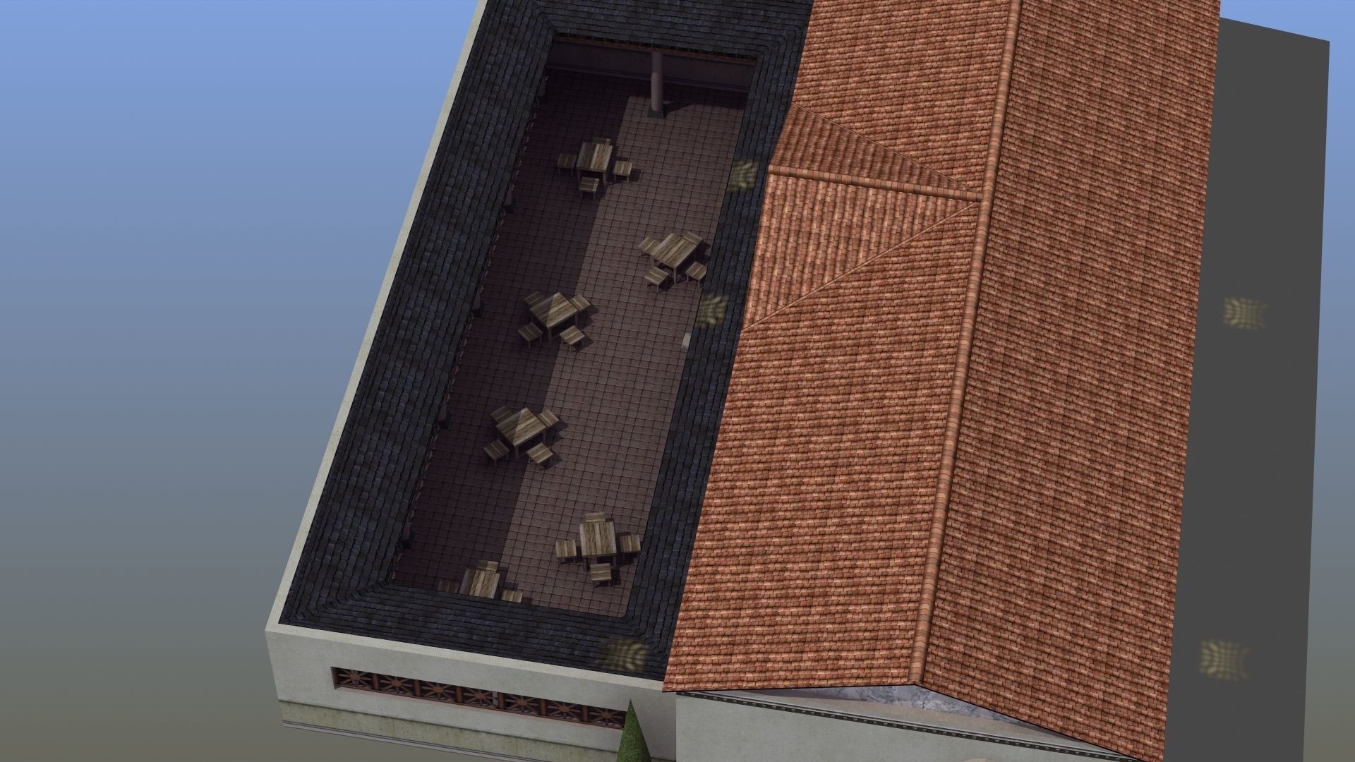 Ancient School Building 3D model_17