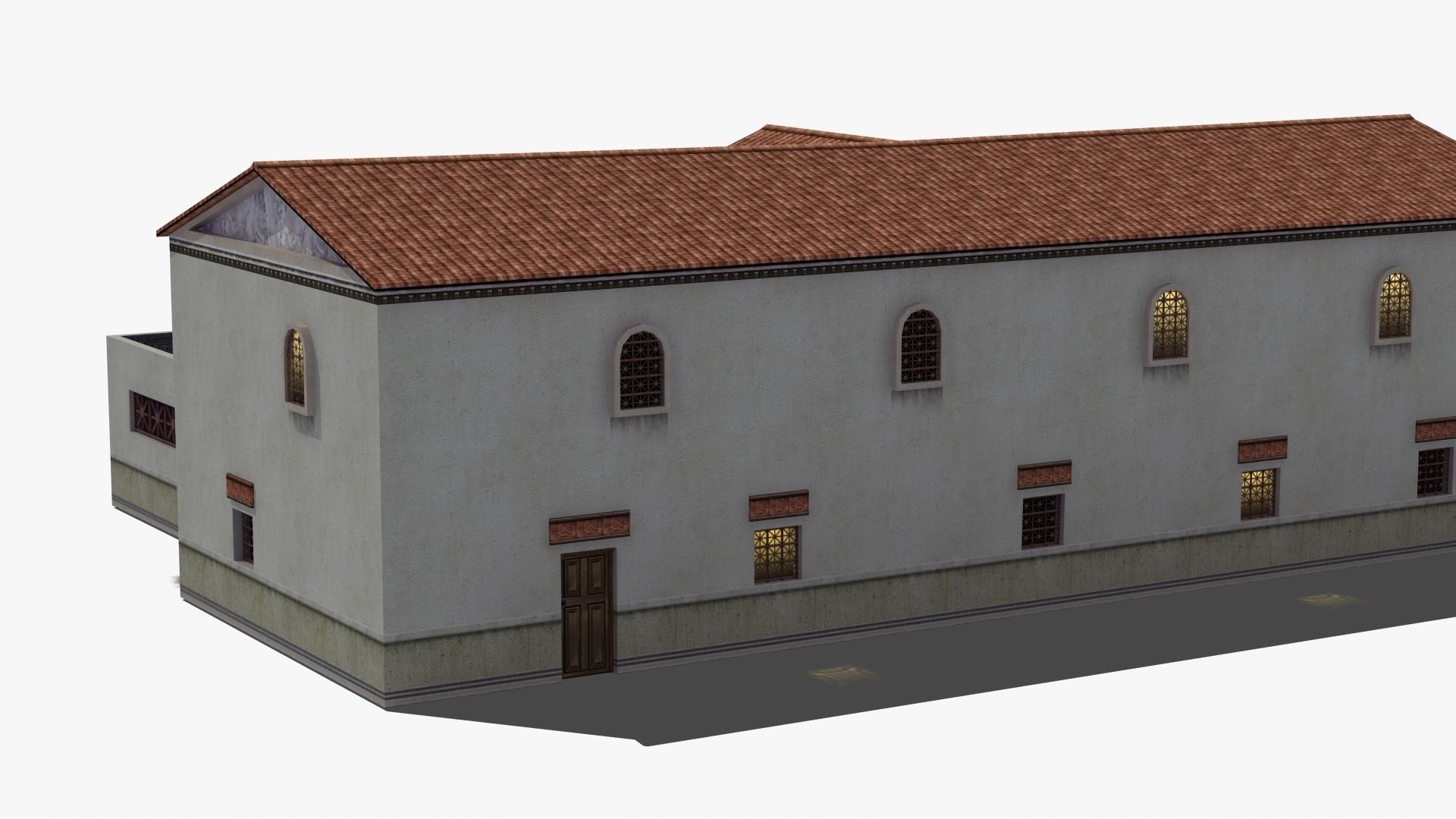 Ancient School Building 3D model_25