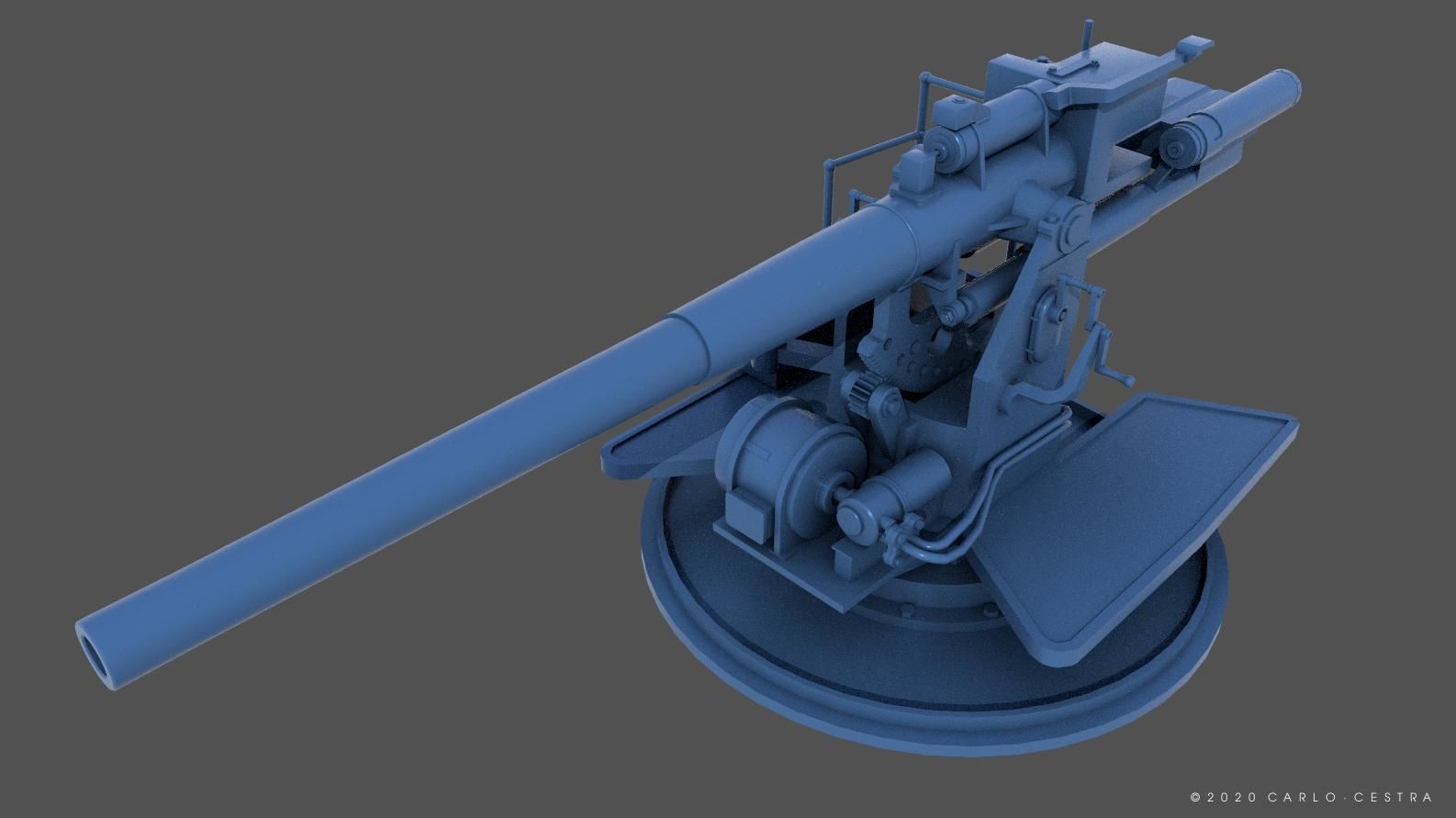 QF4-7inch Mark VIII - Personal license - 1-72 scale 3D print model_3