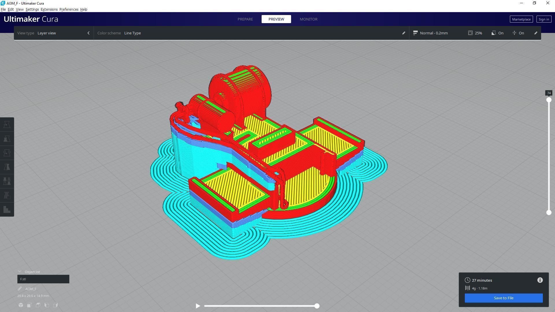QF4-7inch Mark VIII - Personal license - 1-72 scale 3D print model_22