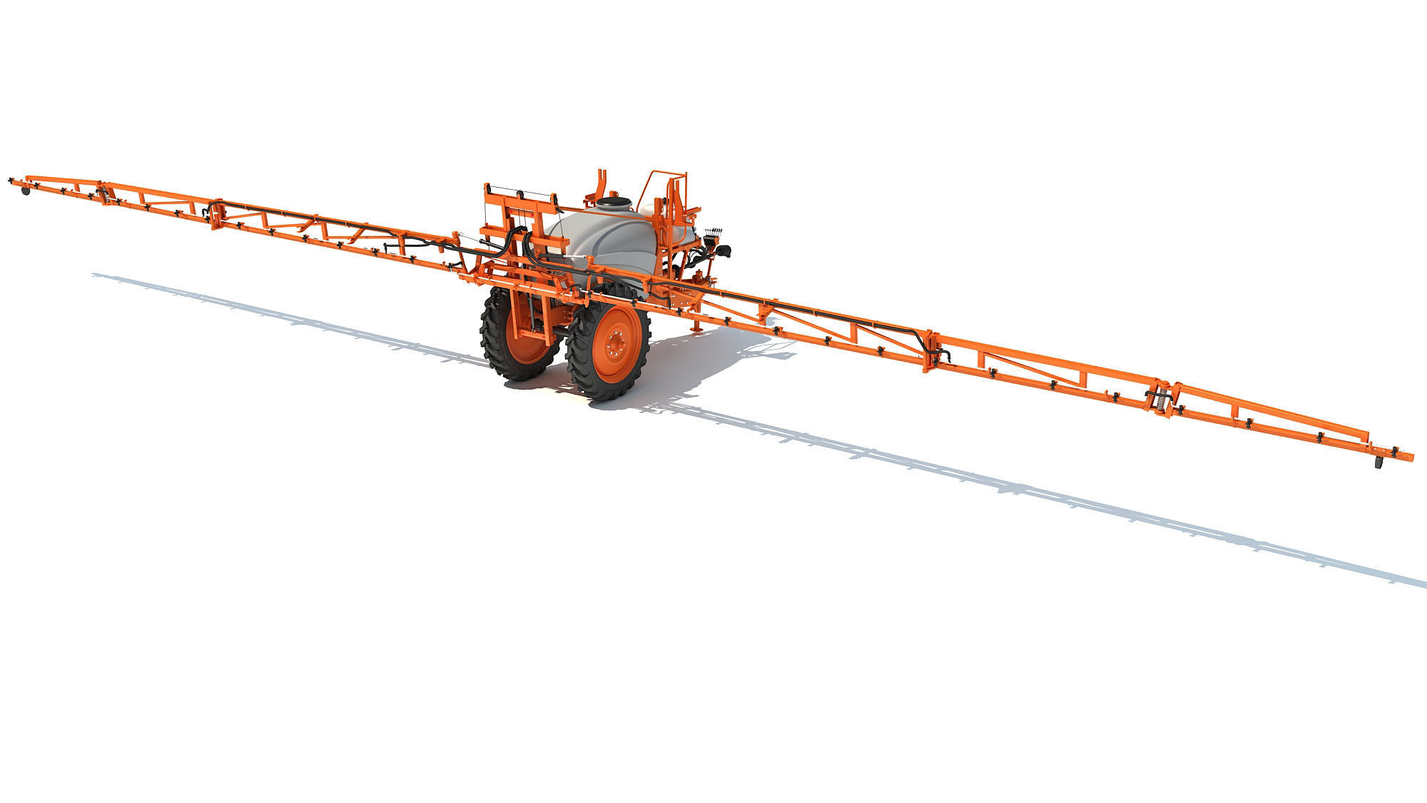 Trailed Farm Sprayer 3D model_9