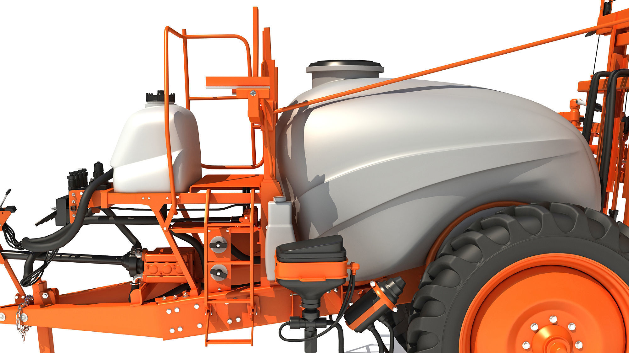 Trailed Farm Sprayer 3D model_8