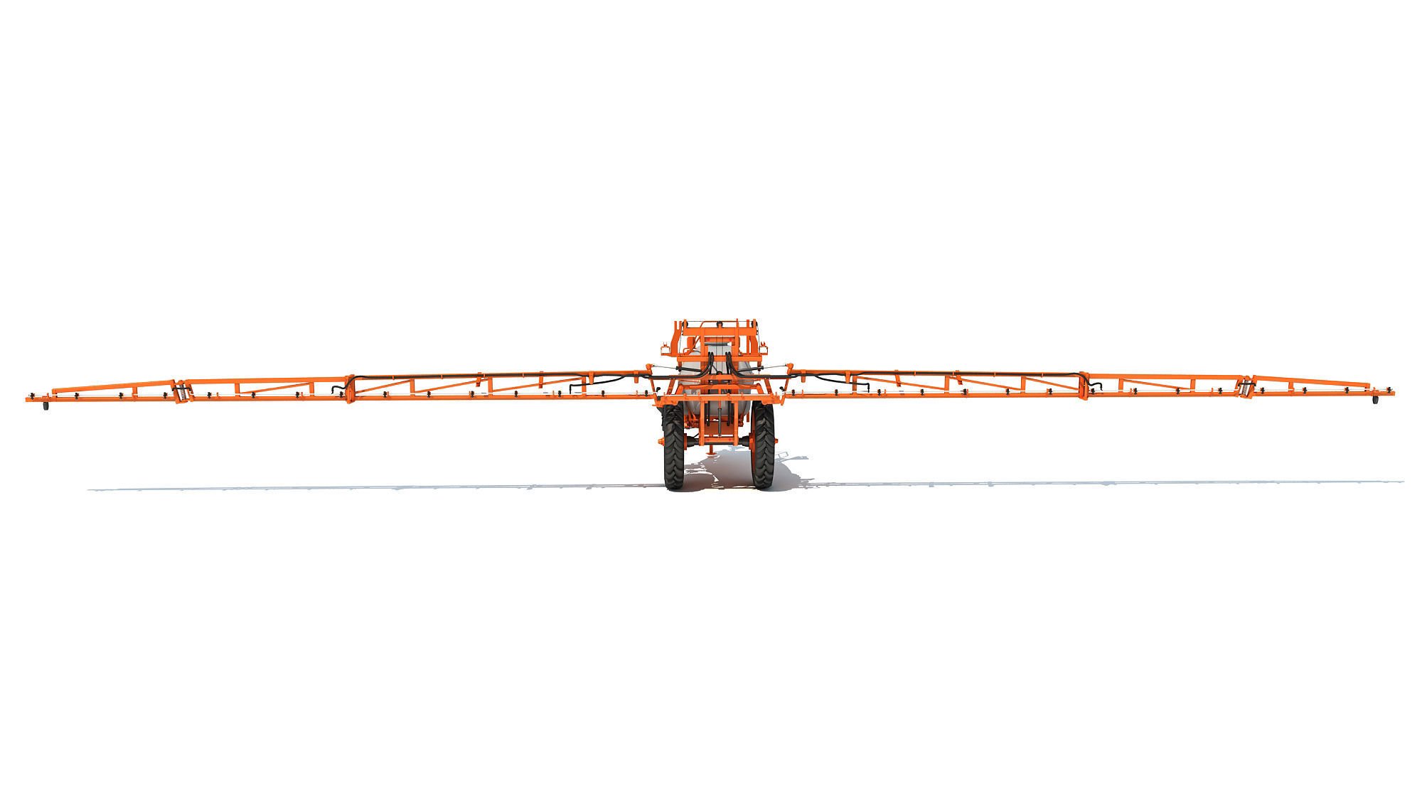 Trailed Farm Sprayer 3D model_1