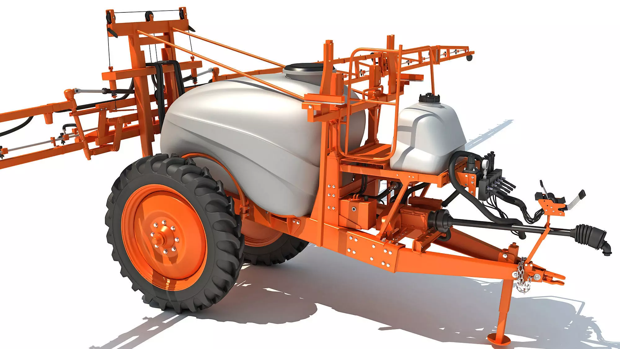 Trailed Farm Sprayer 3D model_0