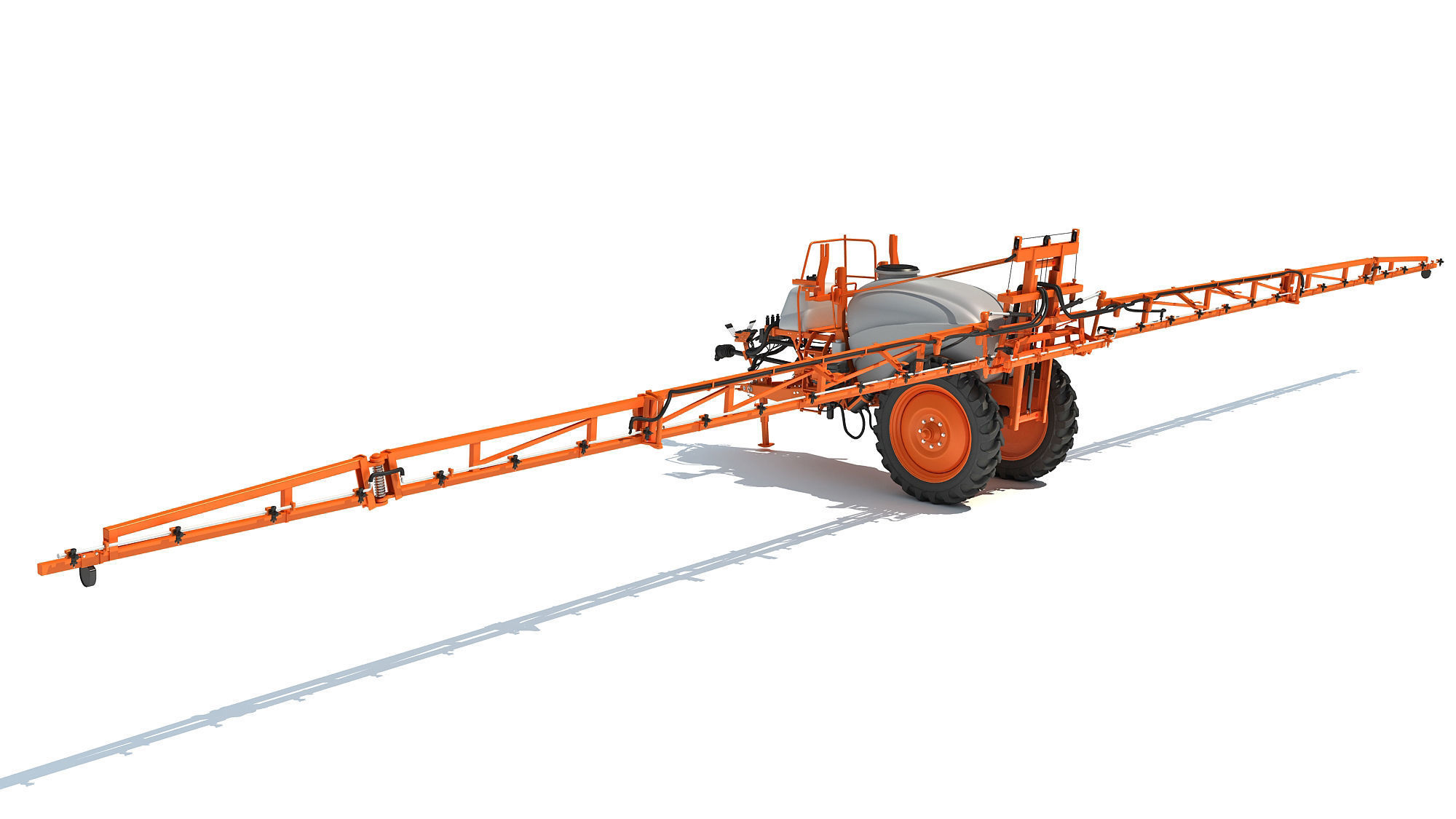 Trailed Farm Sprayer 3D model_2