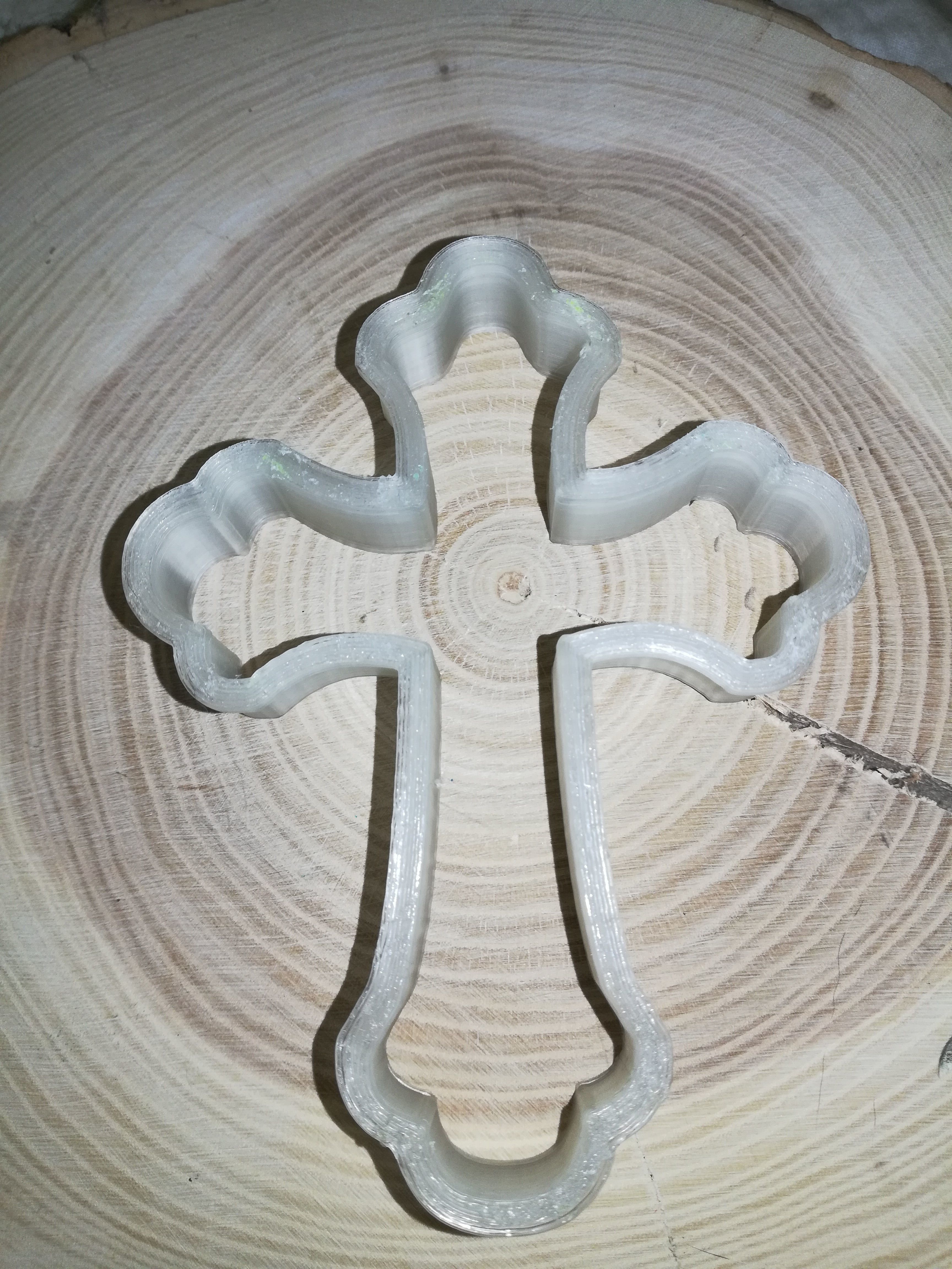 0003 Patterned cross cookie cutter Easter 3D print model_5