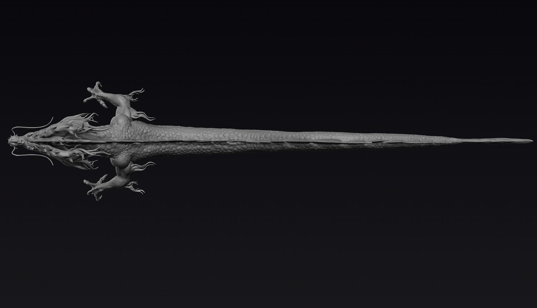 Chinese Dragon Zbrush 3D model_7